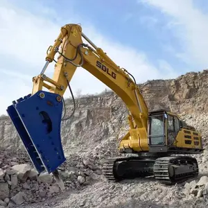 Excavadora sobre orugas hidráulica grande SDLG E6600HB 60T duradera con accesorios martillo triturador para trabajos de minería y construcción - Product Image 4