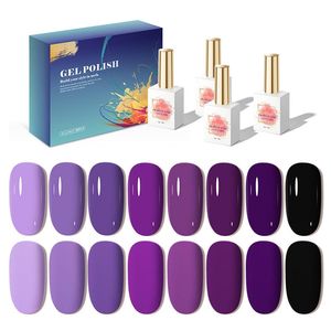 AILANUO muestra gratis Etiqueta Privada esmalte de uñas en Gel Uv 8 colores colección suministros de uñas salón Gel esmalte de uñas OEM personalizado - Product Image 1