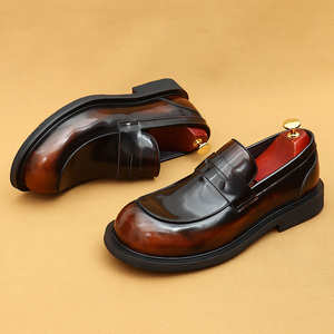 Zapatos de Vestir para Hombre, de Cuero Genuino, con Punta Cerrada, Estilo Británico, Brillantes, Elegantes y Formales - Product Image 3