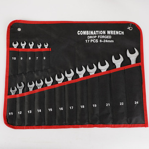 Combination Wrench Set Chrome Plated Double Open End and Box End Wrench Automotive Repair Manual Hardware <b>Tool</b> Kit Kan Chrome Pl - Product Image 3