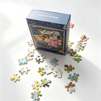 Personalisierte Maßgefertigte Alphabet-Steckpuzzles Brettspiele Mini-Knopf-Puzzles Lernspielzeug für Kinder Jungen Mädchen