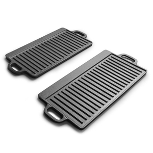 野营可逆烧烤双面炊具铸铁烤盘 - Product Image 3