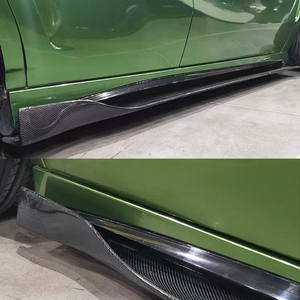 Faldones Laterales Universales de Fibra de Carbono para <span class=keywords><strong>Mercedes</strong></span> <span class=keywords><strong>Clase</strong></span> <span class=keywords><strong>A</strong></span>, C, E, Modelos CLA200, 220, C200L, C260L, Coupé, E63, E63S, E300L, <span class=keywords><strong>Longitud</strong></span> 215CM, 230CM - Product Image 5