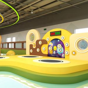 คาวบอยสำหรับเล่นในร่มแบบนุ่มอุปกรณ์สำหรับเด็กธีมปาร์คออกแบบพร้อมแทรมโพลีนบอลสระน้ำ - Product Image 6