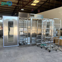 Machine à levée de pain à grande capacité avec 2 chariots, capacité de 64 plateaux, contrôle automatique de l'humidité et de la température pour boulangerie commerciale