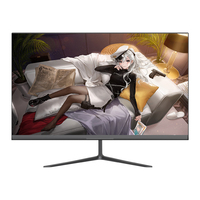 Moniteur de bureau LED incurvé FHD/QHD 2K/4K pas cher d'usine, ODM/OEM, 75/100/165/180 Hz, 22/24/27 pouces, moniteur de bureau plat pour PC