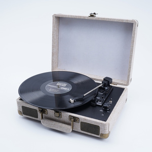 Décoration de la maison haut-parleur stéréo valise vinyle tourne-disque mécanisme en bois musique à la mode Phono cartouche <span class=keywords><strong>AT3600L</strong></span> - Product Image 3