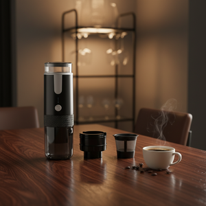 Mini machine à café à capsules électrique portable de poche, réservoir d'eau de 170 ml, matériau PP+ABS, utilisation en extérieur, en voiture, à la maison, machine à expresso - Product Image 6