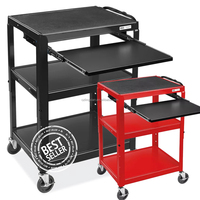 Nouvelle armoire à roulettes à trois niveaux pour atelier métallique, chariot à outils informatique personnalisable OEM/OBM avec garantie de 3 ans