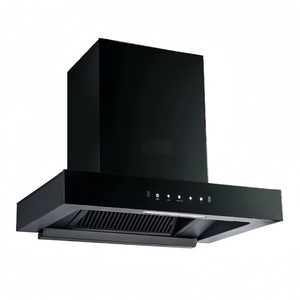 Hotte aspirante moderne noire ARCTURUS avec boutons multifonctions et éclairage LED pour la cuisine quotidienne familiale - Product Image 3