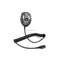 Pulate H1 K-Head Kompatibel untuk UV-5R/BF-888S/UV-82 Quansheng K5/K6 2Pin Walkie Talkie PTT Speaker Mikrofon Bahu