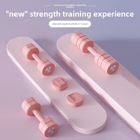Haltères réglables en ABS avec plaques de poids à changement rapide 3 kg par paire - Utilisation à domicile pour femmes et hommes