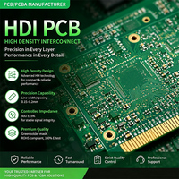 Proveedor Profesional de PCB HDI, PCB Multicapa con Tecnología de Vías Ciegas y Microvías, Circuito de Líneas Finas y Perforación Láser