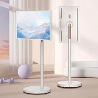 Lecteur multimédia portable rotatif Android 10 HDTV de 27 pouces avec écran tactile blanc rétroéclairé par LED vertical 1080p Full HD 60Hz, support TV