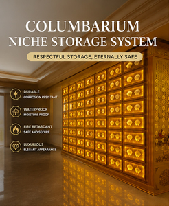 Étagère de rangement métallique haute capacité pour urnes, niche modulaire de columbarium, étagère de <span class=keywords><strong>caveau</strong></span> funéraire <span class=keywords><strong>moderne</strong></span> pour construction de cimetière, usine - Product Image 3