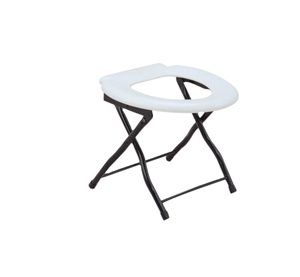 Léger Pliant Noir <span class=keywords><strong>Chaise</strong></span> <span class=keywords><strong>d</strong></span>'<span class=keywords><strong>aisance</strong></span> avec toilettes pour les personnes âgées - Product Image 1