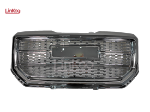 Grille avant 23496245 pour GMC Sierra 1500 <span class=keywords><strong>Denali</strong></span> 2016 2017 2018, remplacement OE chromé, grille de pare-chocs supérieure chromée - Product Image 2