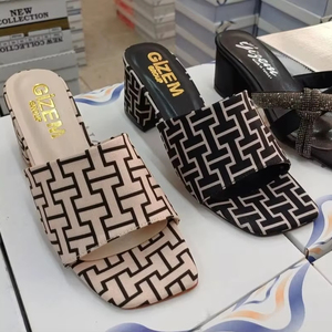 รองเท้าแตะผู้หญิง รองเท้าลำลอง รองเท้าแตะลาย 5 ซม. ผลิตในตุรกี 36-40 - Product Image 1