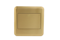Boîtier de prise réseau Ethernet encastré escamotable 3 ports RJ45 en laiton doré de luxe pour salle de réunion