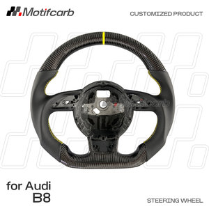 Volante de Fibra de Carbono Personalizado para Audi B8 B8.5 C7 A3 A4 A5 A6 R8 RS3 RS4 RS5 RS6 RS7 S3 S4 S5 S6 S7 S8 Sportback 2012-2015 - Product Image 2