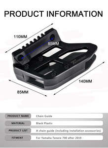 Tenere รอกโซ่วงแหวนโซ่700 XTZ XT700Z T 700,รอกโซ่ไกด์สำหรับ <span class=keywords><strong>YAMAHA</strong></span> Tenere <span class=keywords><strong>T7</strong></span> - Product Image 6