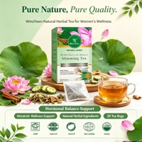 Thé aux herbes naturelles Wins Town pour l'équilibre hormonal et métabolique de la SOPK, 20 sachets de thé, complément alimentaire pour la santé des femmes, OEM ODM, marque privée