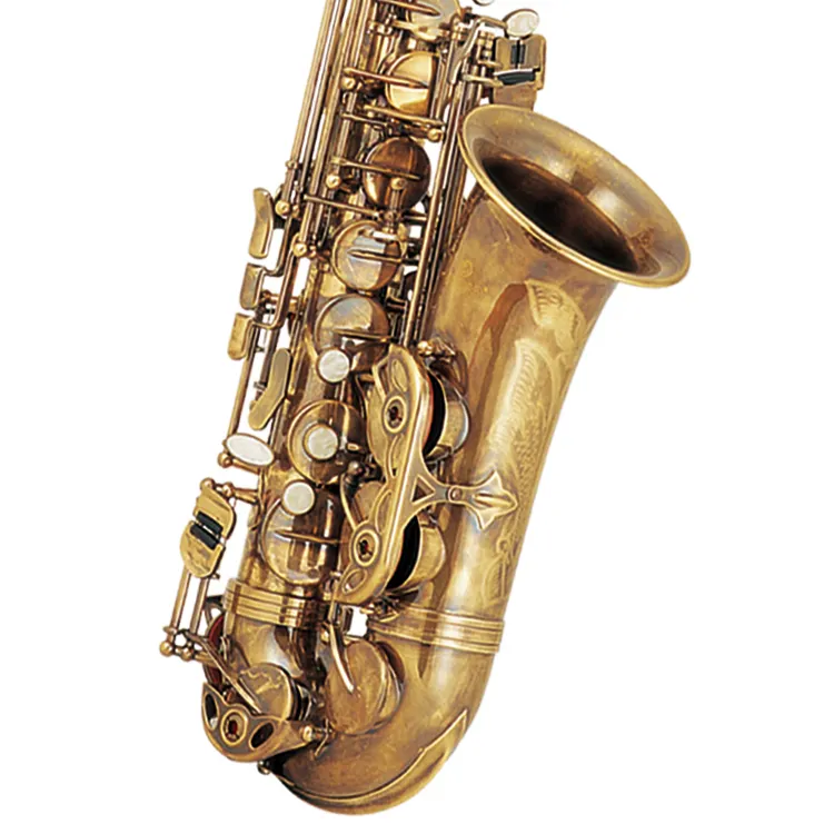 良いSAXOPHONE ALTOSAXOPHONEブラウンアンティークフィニッシュ