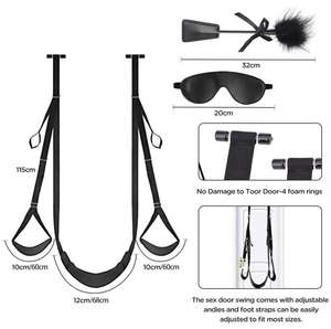 Sillas Columpio para Bondage con Correas de Cuero, Muebles Sexuales para Colgar en la Puerta, Juguetes Eróticos para Adultos, Juegos BDSM para Parejas - Product Image 4