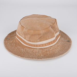 All'ingrosso in cotone da Cowboy occidentale, lavaggio Vintage, <span class=keywords><strong>vecchio</strong></span> <span class=keywords><strong>pescatore</strong></span>, lavato a tesa larga, alla moda, cappello da pesca per Boonie - Product Image 2