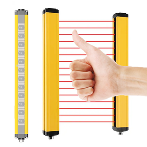 Sensor de cortina de luz de seguridad infrarroja 100mm Altura de protección 20mm vigas 2 Soporte instalación cortinas de luz de seguridad - Product Image 5