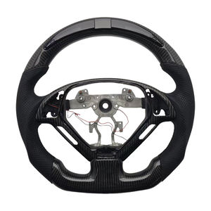 Volante Deportivo de Fibra de Carbono y Cuero Perforado de Alta Calidad para Infiniti G27 G37 - Product Image 1