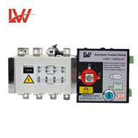 ATS Marque propre et prix d'usine Contrôleur de puissance double alimentation Commutateur de transfert automatique pour générateur LWS1-100GA/4P 100A 250A 630A