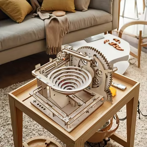 Tongmuqu piste de balle électrique directe en gros assemblé bricolage bois <span class=keywords><strong>3D</strong></span> Puzzles petits jouets scientifiques pour adultes enfants Logo personnalisable - Product Image 4