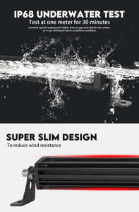 Светильник светодиодный для внедорожника, 14 дюймов, белый, желтый, однорядный, 12 В, 24 В - Product Image 6