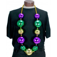 Chine En Gros Ballon Géant Perles Collier Fête de Mardi Gras Grosse Boule Jumbo Perles Collier