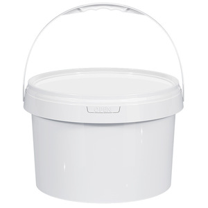 Cubo de Plástico de Grado Alimenticio de 5L, Redondo, con Tapa Hermética para Almacenamiento y Empaque - Product Image 1