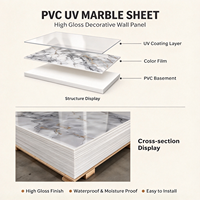 Panneau mural en PVC imprimé en 3D, imperméable, ignifuge, design moderne brillant, pour usage commercial et résidentiel, garantie 5 ans