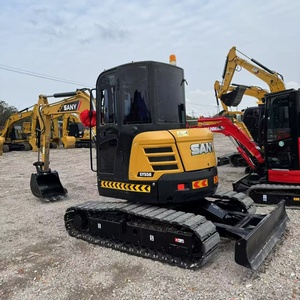 Used Sany 55u Hydraulic Crawler <b>Excavator</b> Mini Secondhand <b>Excavator</b> SY35 SY55 SY75 Digging Core Components Motor Engine Pump - Product Image 2