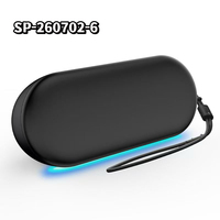 Altavoz con Luz RGB de 20W SU-1635, Altavoz Portátil de Tela, Altavoz para Fiestas al Aire Libre