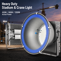 Luz LED de Alta Potencia para Estadios de 450W, 900W, 1350W, IP65 Impermeable, Proyector para Exteriores con Controlador Aislado