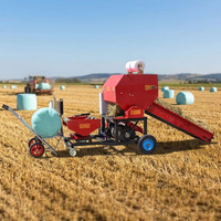 Mini-presse à balles de foin haute performance |   Petite presse à balles pour paille de blé, entraînée par la prise de force du tracteur, pour usage agricole