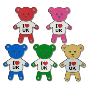 Chaveiro de Urso de Metal Personalizado com Logo, Souvenir de Londres, Budapeste, Hungria - Product Image 2