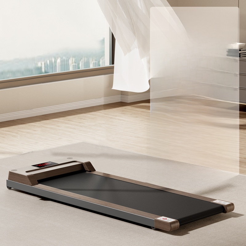 Black flat running mat (wood grain light luxury style)