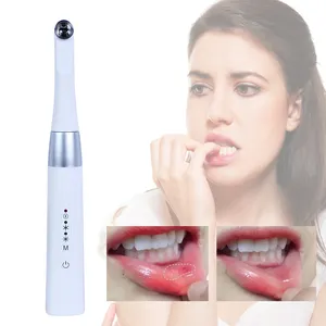 Pluma de terapia de luz roja infrarroja modelo caliente superventas 2024, tratamiento de herpes labial, luz roja