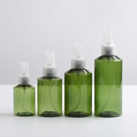 Flacon pulvérisateur vide portable en PET ambré de 50 ml, 100 ml, 150 ml, 200 ml pour voyage, conteneur de désodorisant ambré