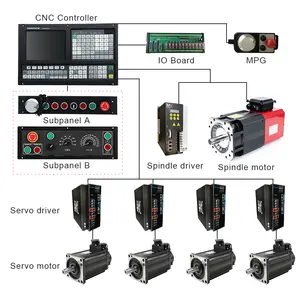 Nieuwe Beste Cnc Draaibank Controller Board Kit Ce Iso Control System Panel 4 Assige Cnc Controller Kit Met Servo