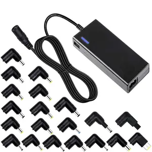 15-20V 4.5A USB 5V 2A 90W phổ máy tính xách tay AC Adapter tự động với 8 lời khuyên DC kết nối