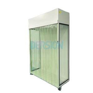 Armario sin polvo, armario <span class=keywords><strong>de</strong></span> ropa para sala limpia con cortina <span class=keywords><strong>de</strong></span> malla <span class=keywords><strong>de</strong></span> PVC - Product Image 1