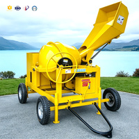 Bétonnière électrique haute performance 500L avec trémie de chargement pour travaux professionnels de mélange de sable et de ciment sur les chantiers de construction