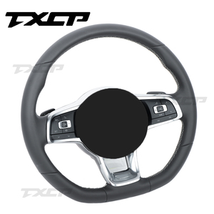 Volante de Cuero Completo para Volkswagen MK7 MK6 Golf7 Polo CC Jetta Tiguan GTI <span class=keywords><strong>R</strong></span> GTD GTS GTE GLI <span class=keywords><strong>R</strong></span>-<span class=keywords><strong>Line</strong></span> GOLF6 SCIROCCO - Product Image 4